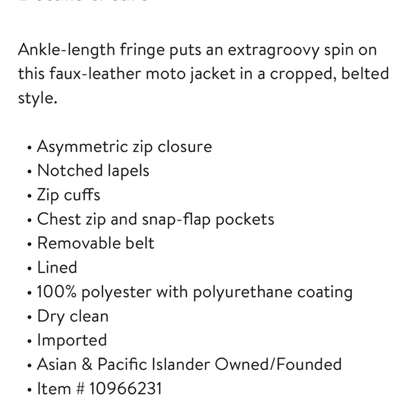 Black Fringe Jacket - Picture 6 of 6